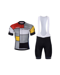 BONAVELO Cycling short sleeve jersey and shorts - 1985 LA VIE CLAIRE - multicolour/black