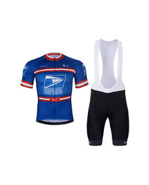 BONAVELO Cycling short sleeve jersey and shorts - US POSTAL - black/blue