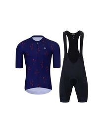 HOLOKOLO Cycling short sleeve jersey and shorts - set - blue/black
