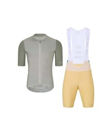 HOLOKOLO Cycling short sleeve jersey and shorts - PERFORMANCE - beige
