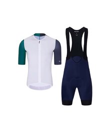 HOLOKOLO Cycling short sleeve jersey and shorts - PERFORMANCE - white/purple/blue/multicolour