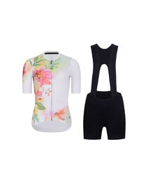 RIVANELLE Cycling short sleeve jersey and shorts - FLOWERY LADY  - multicolour/black