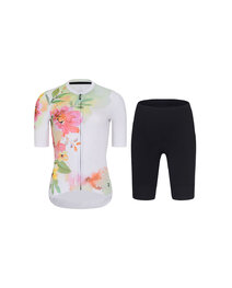 RIVANELLE Cycling short sleeve jersey and shorts - FLOWERY LADY - black/multicolour
