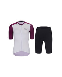 RIVANELLE Cycling short sleeve jersey and shorts - TECHNICAL  - bordeaux/black/white