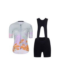 RIVANELLE Cycling short sleeve jersey and shorts - SPIRIT  - multicolour/black/grey