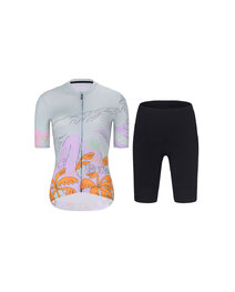 RIVANELLE Cycling short sleeve jersey and shorts - SPIRIT - grey/black/multicolour