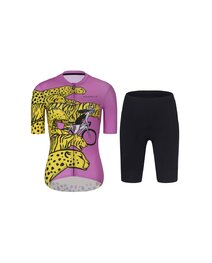 RIVANELLE BY HOLOKOLO Cycling mega sets - CHEETAH - yellow/pink/black