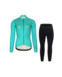 RIVANELLE Cycling winter set with jacket - STARLIGHT WINTER - blue/black
