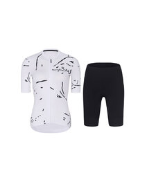 RIVANELLE Cycling short sleeve jersey and shorts - PASSION - black/white