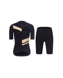 RIVANELLE Cycling short sleeve jersey and shorts - GLAMOR - black/beige