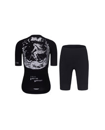 RIVANELLE Cycling short sleeve jersey and shorts - MOONLIGHT - white/black