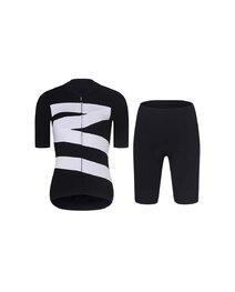 RIVANELLE Cycling short sleeve jersey and shorts - MISSVELOAIRE - white/black