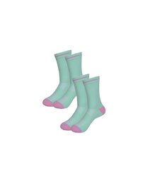 RIVANELLE Cyclingclassic socks - VELON 2PAK - pink/light blue