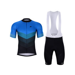 HOLOKOLO Cycling short sleeve jersey and shorts - NEW NEUTRAL - blue/black
