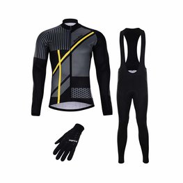 HOLOKOLO Cycling mega sets - TRACE WINTER - black/yellow