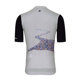 HOLOKOLO Cycling short sleeve jersey - AMAZING ELITE - black/grey/white