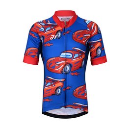 HOLOKOLO Cycling short sleeve jersey - CARS KIDS - red/blue