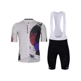 HOLOKOLO Cycling short sleeve jersey and shorts - INCREDIBLE ELITE - black/grey