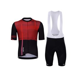HOLOKOLO Cycling short sleeve jersey and shorts - AMOROUS ELITE - red/black
