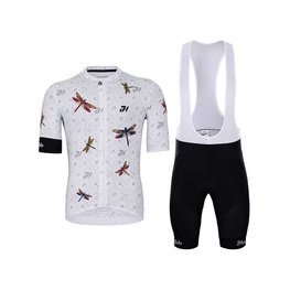 HOLOKOLO Cycling short sleeve jersey and shorts - ALIVE ELITE - black/white