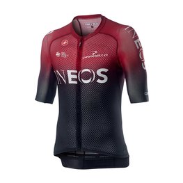 CASTELLI Cycling short sleeve jersey - INEOS 2020 - black/red