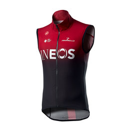 CASTELLI Cycling gilet - INEOS 2020 - black/red