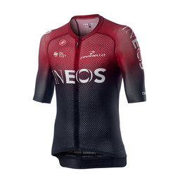 CASTELLI Cycling short sleeve jersey - TEAM INEOS 2019 - black/red