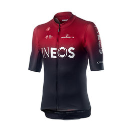 CASTELLI Cycling short sleeve jersey - TEAM INEOS 2019 - black/red