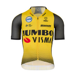 AGU Cycling short sleeve jersey - JUMBO-VISMA 2019 - yellow/black