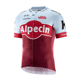 KATUSHA SPORTS Cycling short sleeve jersey - KATUSHA ALPECIN 2018 - bordeaux/light blue