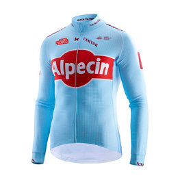 KATUSHA SPORTS Cycling summer long sleeve jersey - ALPECIN 2019 SUMMER - light blue/red