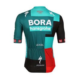 LE COL Cycling short sleeve jersey - BORA HANSGROHE 2022 - black/red/green