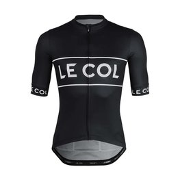 LE COL Cycling short sleeve jersey - SPORT LOGO - black/white