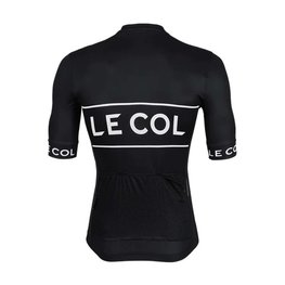 LE COL Cycling short sleeve jersey - SPORT LOGO - black/white