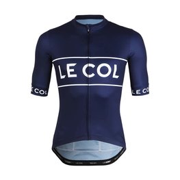 LE COL Cycling short sleeve jersey - SPORT LOGO - white/blue