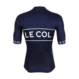 LE COL Cycling short sleeve jersey - SPORT LOGO - white/blue