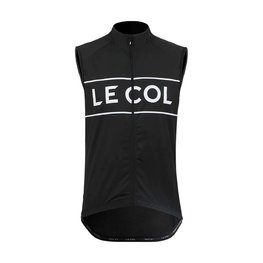 LE COL Cycling gilet - SPORT LOGO GILET - white/black