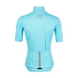 LE COL Cycling short sleeve jersey - PRO RAIN - light blue