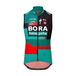 LE COL Cycling gilet - BORA HANSGROHE 2023 REPLICA SPORT - green/black/red