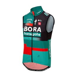 LE COL Cycling gilet - BORA HANSGROHE 2023 REPLICA SPORT - green/black/red