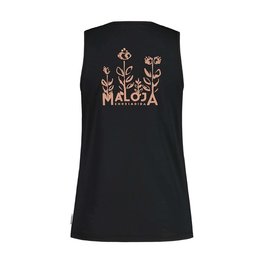 MALOJA Cycling sleeve less t-shirt - CURAGLIAM. LADY - black