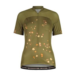 MALOJA Cycling short sleeve jersey - TRECIMEM. 1/2 LADY - green