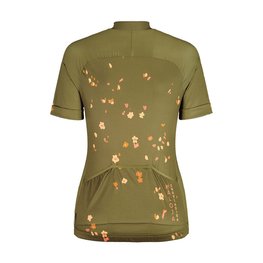 MALOJA Cycling short sleeve jersey - TRECIMEM. 1/2 LADY - green