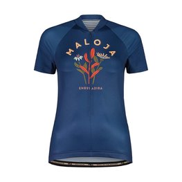 MALOJA Cycling short sleeve jersey - GANESM. 1/2 LADY - blue