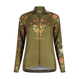 MALOJA Cycling summer long sleeve jersey - GANESM. 1/1 LADY - green
