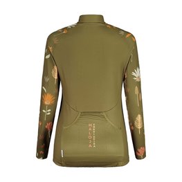 MALOJA Cycling summer long sleeve jersey - GANESM. 1/1 LADY - green