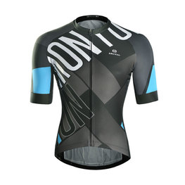 MONTON Cycling short sleeve jersey - EDGE - black/blue