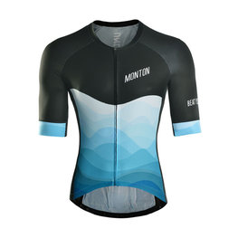 MONTON Cycling short sleeve jersey - EASE - black/blue