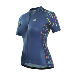 MONTON Cycling short sleeve jersey - LANES LADY - blue