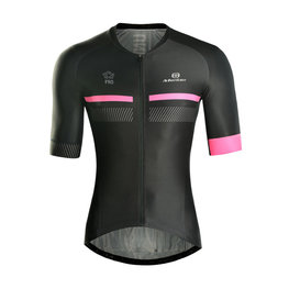 MONTON Cycling short sleeve jersey - PERSEVERANCE - pink/black